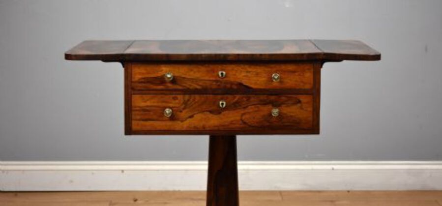 Antique Victorian Rosewood Work Table