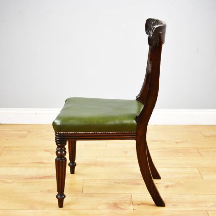 Antique Set of 4 William IV Mahogany Dining Chairs