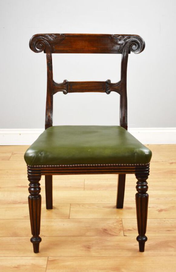 Antique Set of 4 William IV Mahogany Dining Chairs