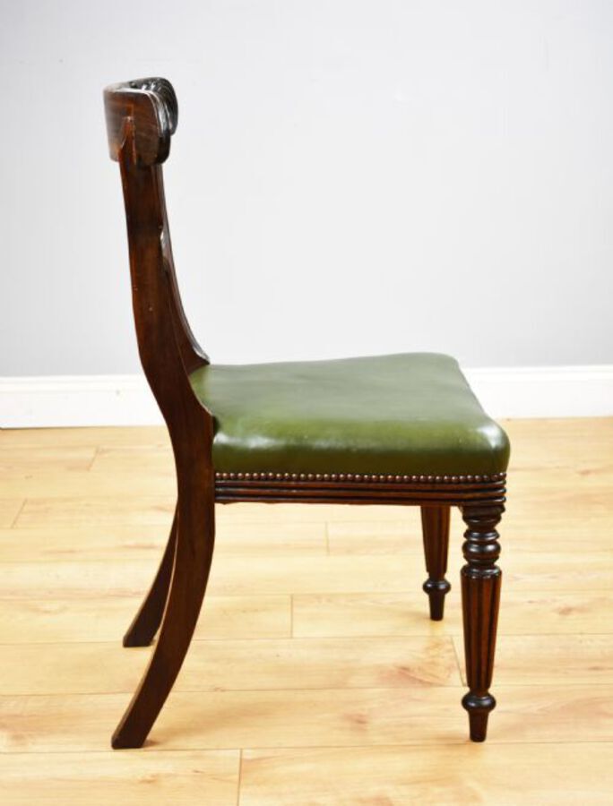 Antique Set of 4 William IV Mahogany Dining Chairs