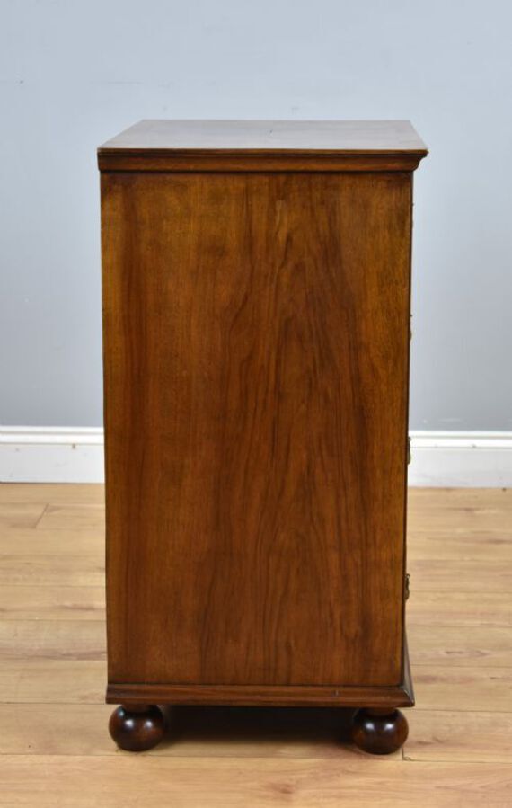 Antique Queen Anne Style Burr Walnut Chest of Drawers