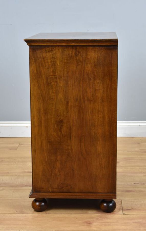 Antique Queen Anne Style Burr Walnut Chest of Drawers