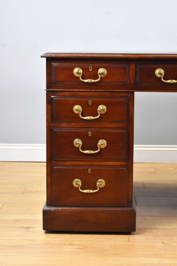 Antique Edwardian Mahogany Partners Desk
