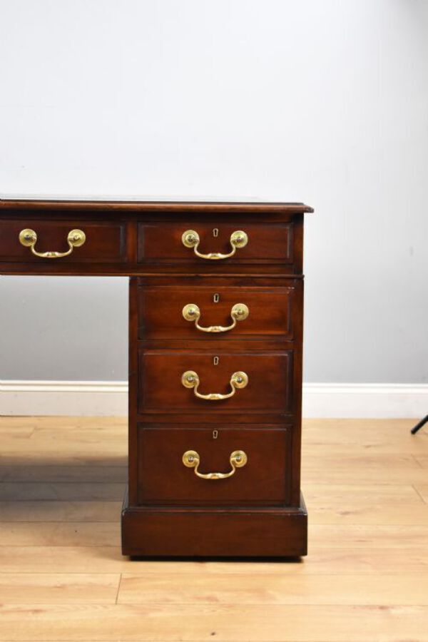 Antique Edwardian Mahogany Partners Desk