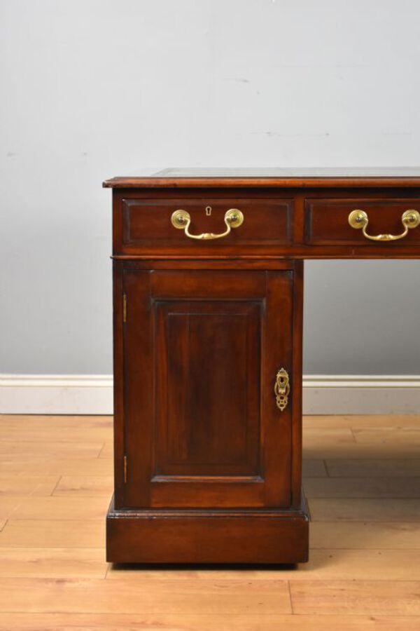 Antique Edwardian Mahogany Partners Desk