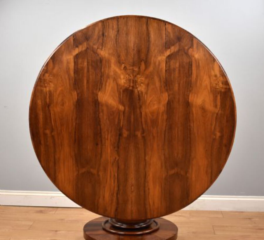 Antique Early Victorian Rosewood Circular Breakfast Table