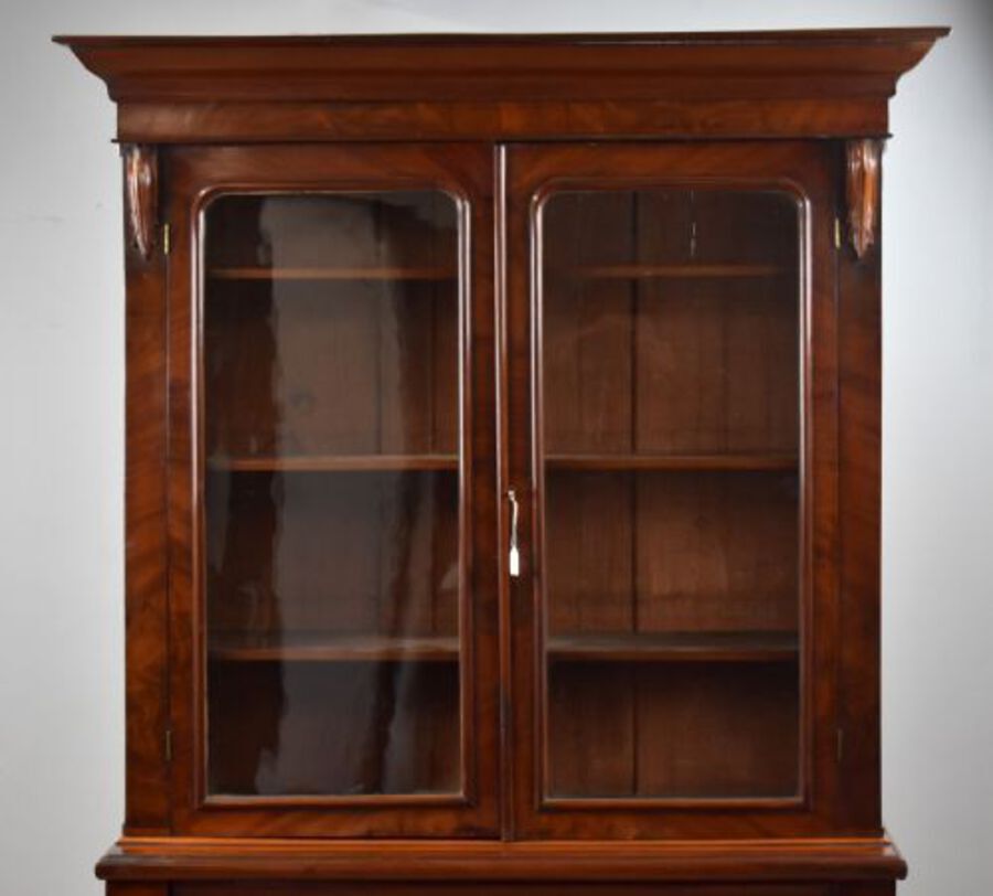 Antique Victorian Mahogany Bookcase