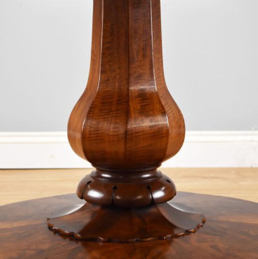 Antique Victorian Flame Mahogany Breakfast Table