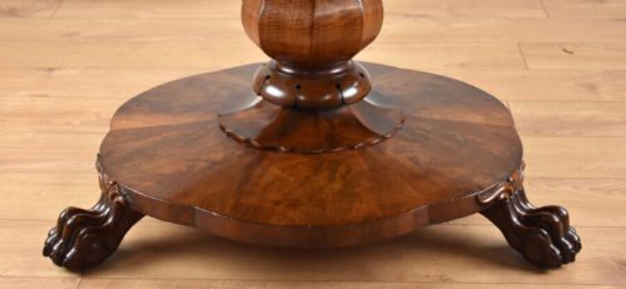 Antique Victorian Flame Mahogany Breakfast Table