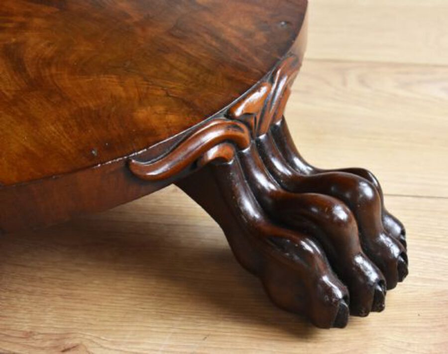 Antique Victorian Flame Mahogany Breakfast Table