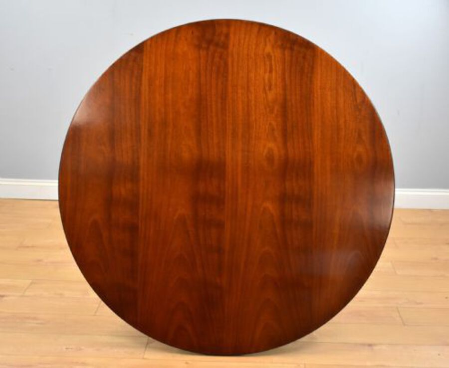 Antique Large Mahogany Circular Extending Dining Table