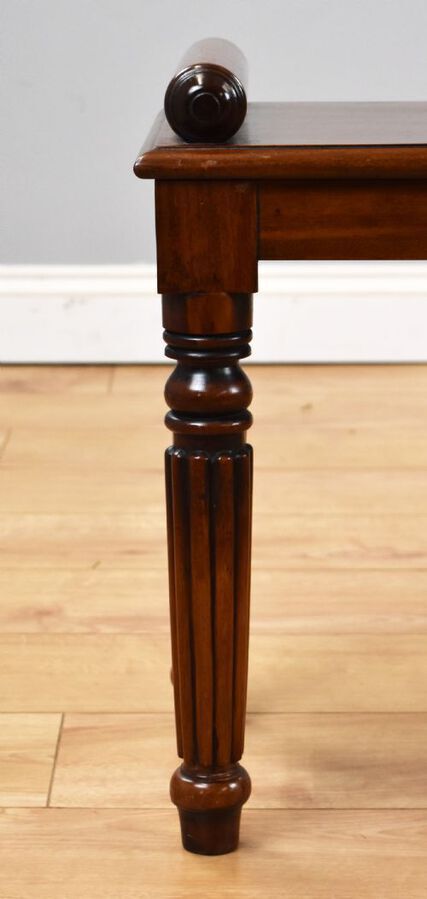 Antique Victorian Mahogany Window Seat