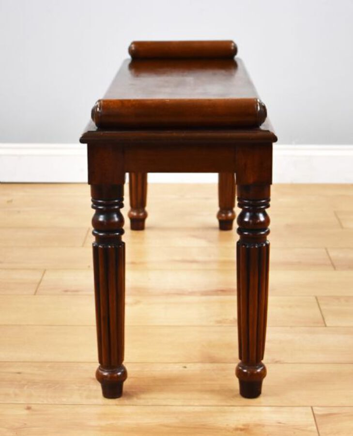 Antique Victorian Mahogany Window Seat