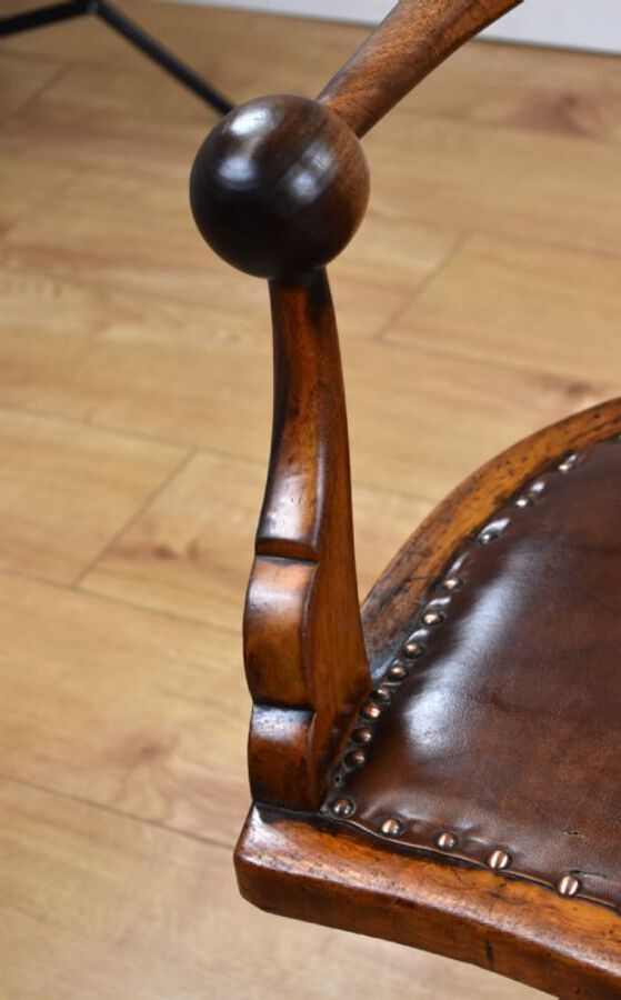 Antique Victorian Mahogany Desk Chair