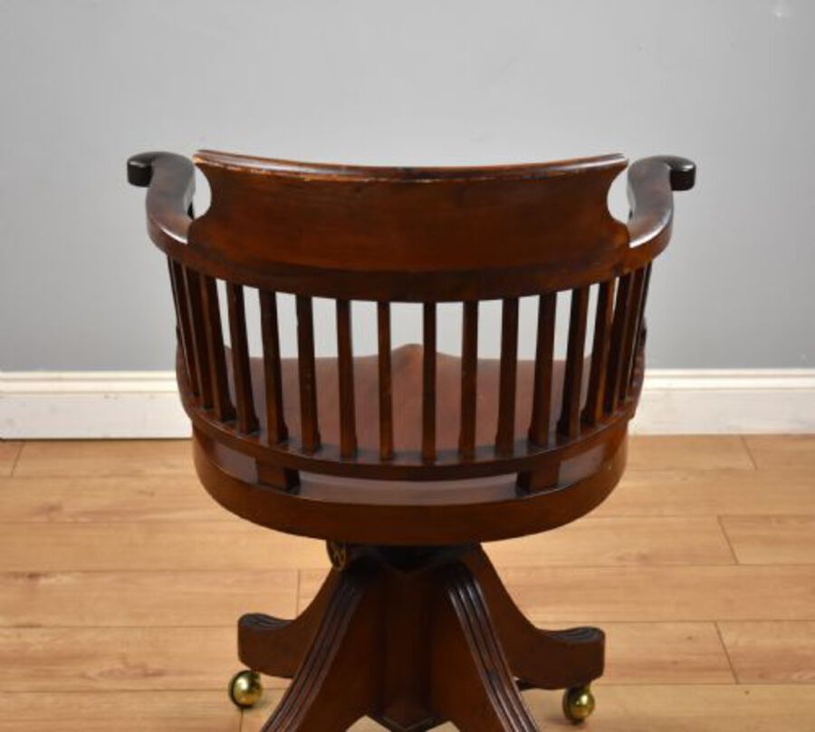 Antique Victorian Mahogany Desk Chair