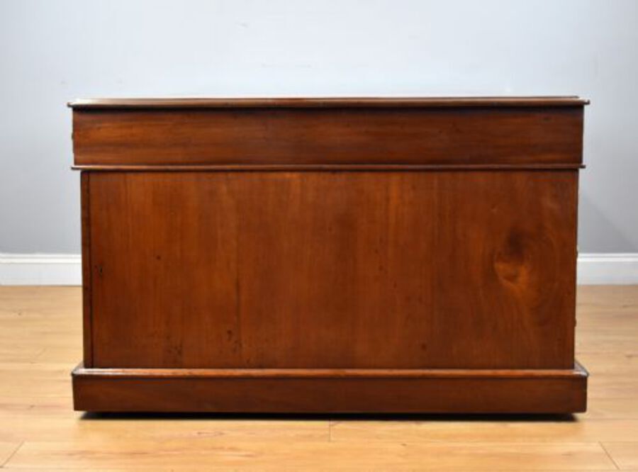 Antique Victorian Mahogany Partners Desk by 