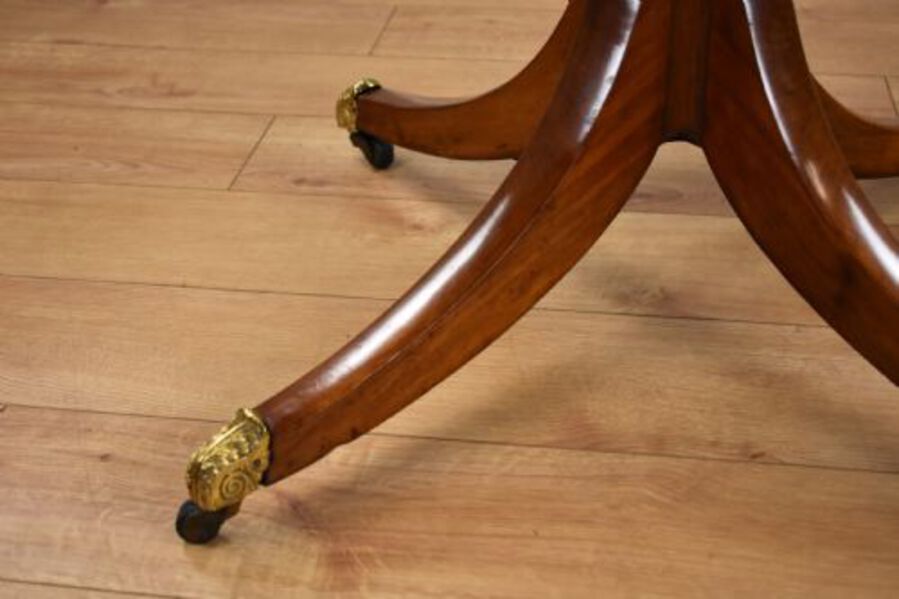 Antique Regency Mahogany Drum Table