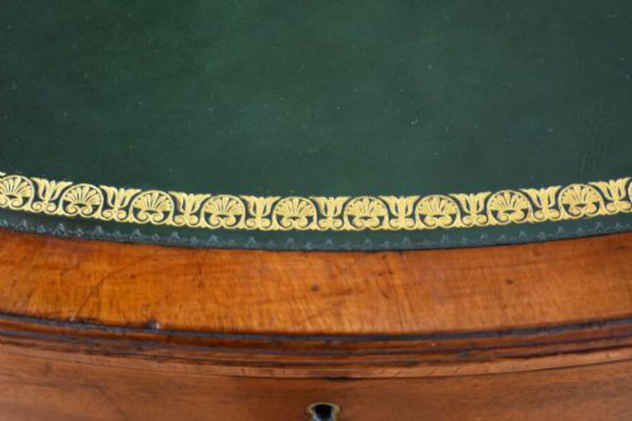 Antique Regency Mahogany Drum Table