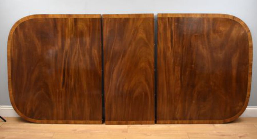 Antique Regency Mahogany Pedestal Dining Table
