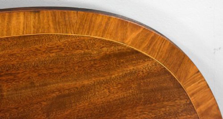 Antique Regency Mahogany Pedestal Dining Table