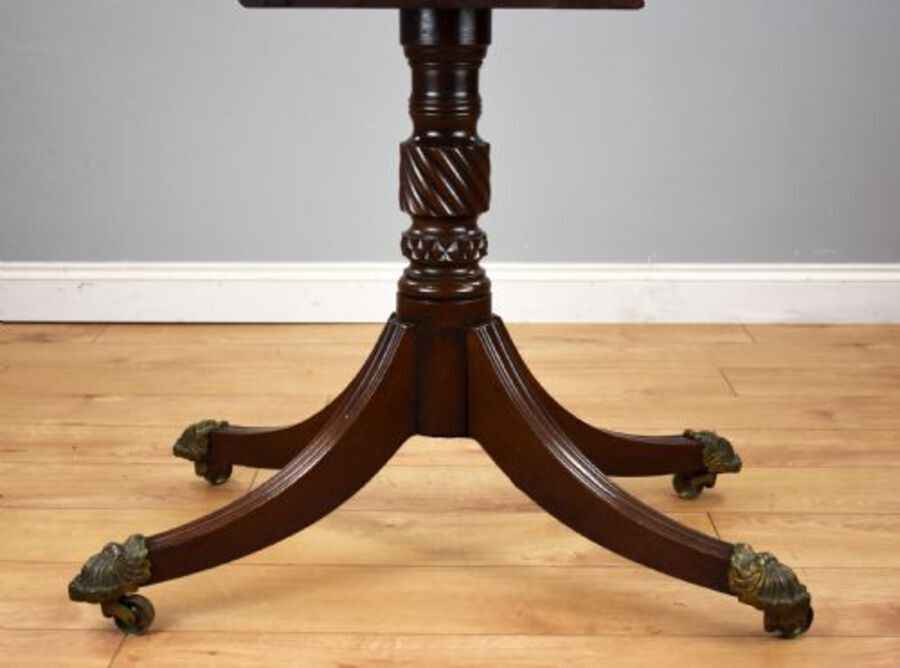 Antique Regency Mahogany Pedestal Dining Table