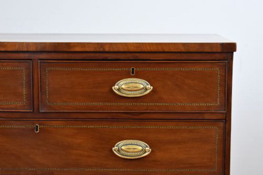 Antique Antique Mahogany Inlaid Chest of Drawers