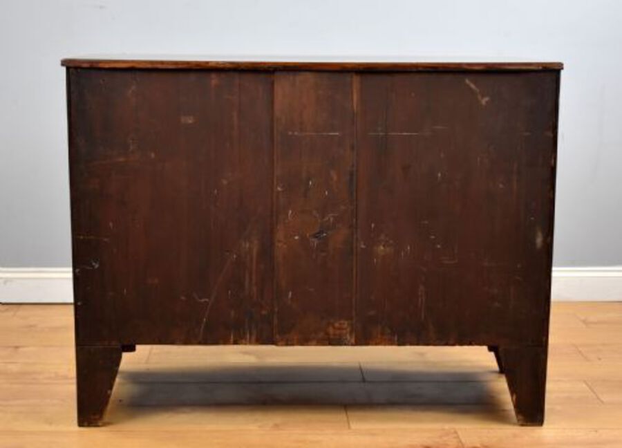 Antique Regency Mahogany Bow Front Chest of Drawers