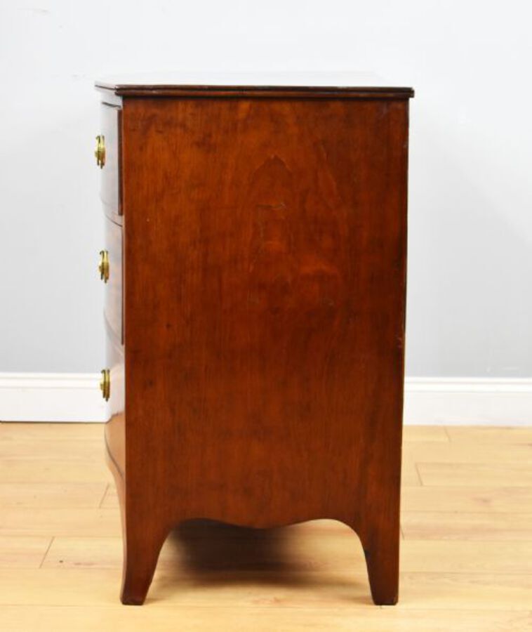 Antique Regency Mahogany Bow Front Chest of Drawers
