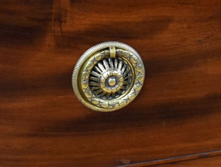 Antique Regency Mahogany Bow Front Chest of Drawers