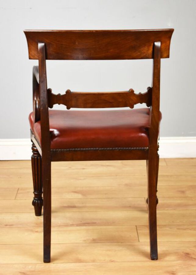 Antique Regency Mahogany Open Armchair