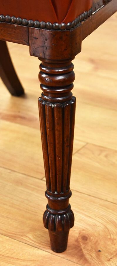Antique Regency Mahogany Open Armchair