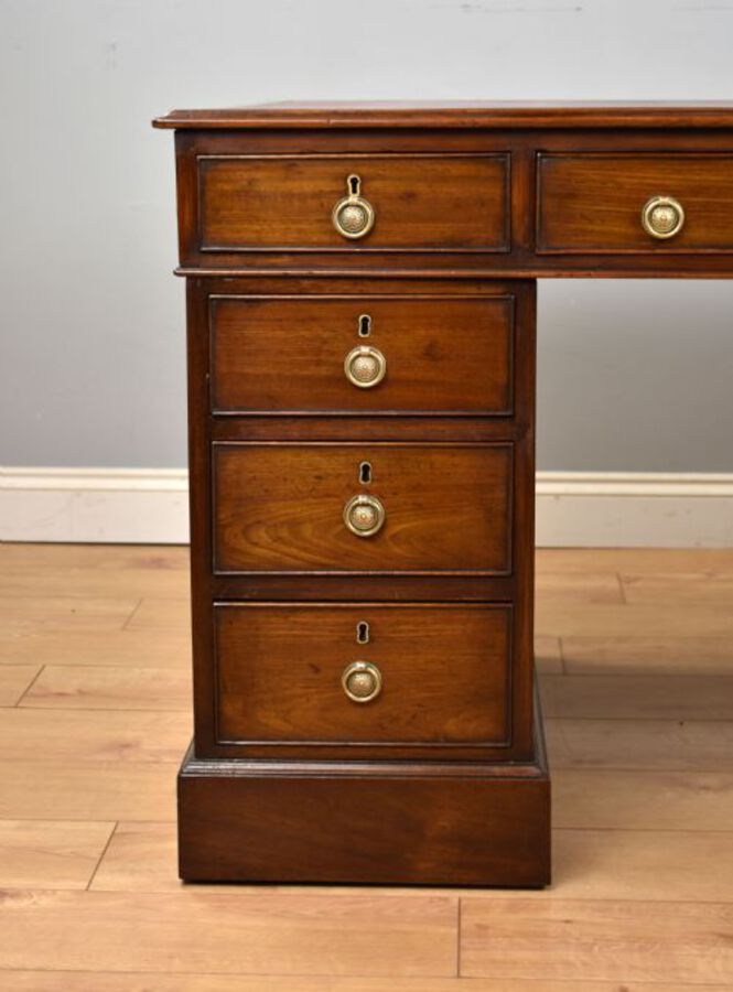 Antique Victorian Mahogany Partners Desk