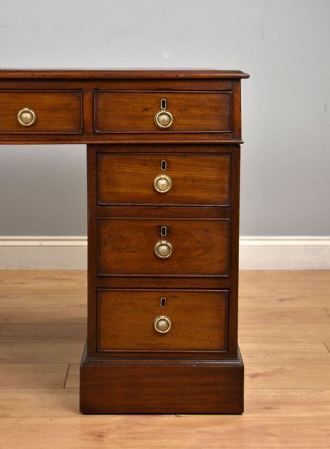 Antique Victorian Mahogany Partners Desk