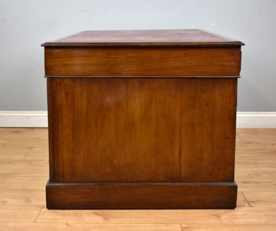 Antique Victorian Mahogany Partners Desk