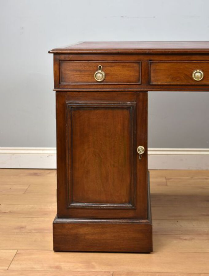 Antique Victorian Mahogany Partners Desk