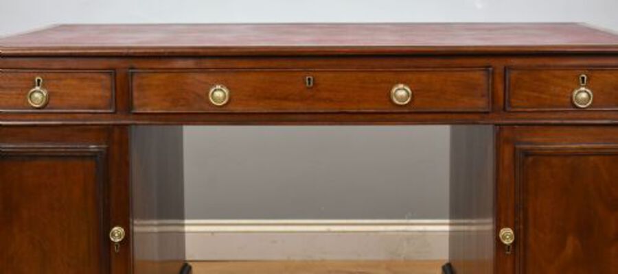 Antique Victorian Mahogany Partners Desk