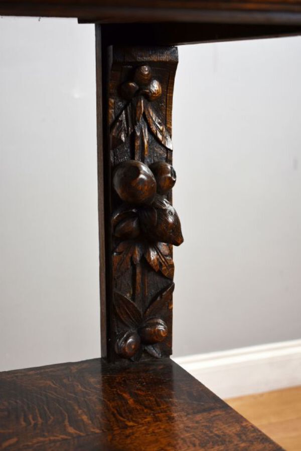 Antique Late 19th Century Carved Oak Buffet