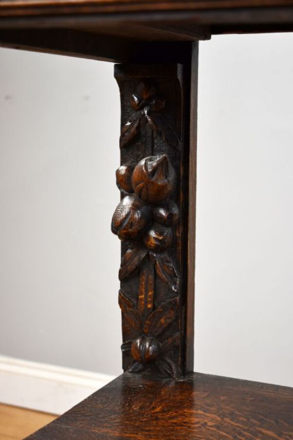 Antique Late 19th Century Carved Oak Buffet