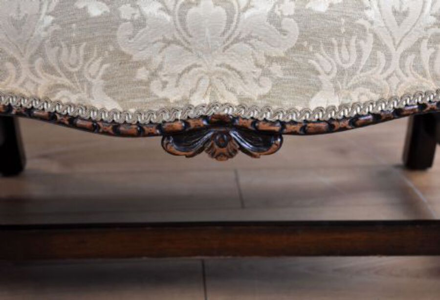 Antique Georgian Style Wing Back Settee