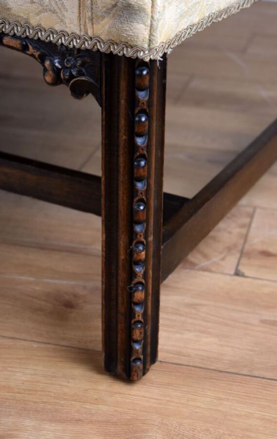 Antique Georgian Style Wing Back Settee