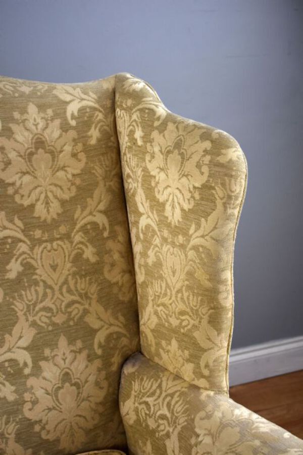 Antique Georgian Style Wing Back Settee