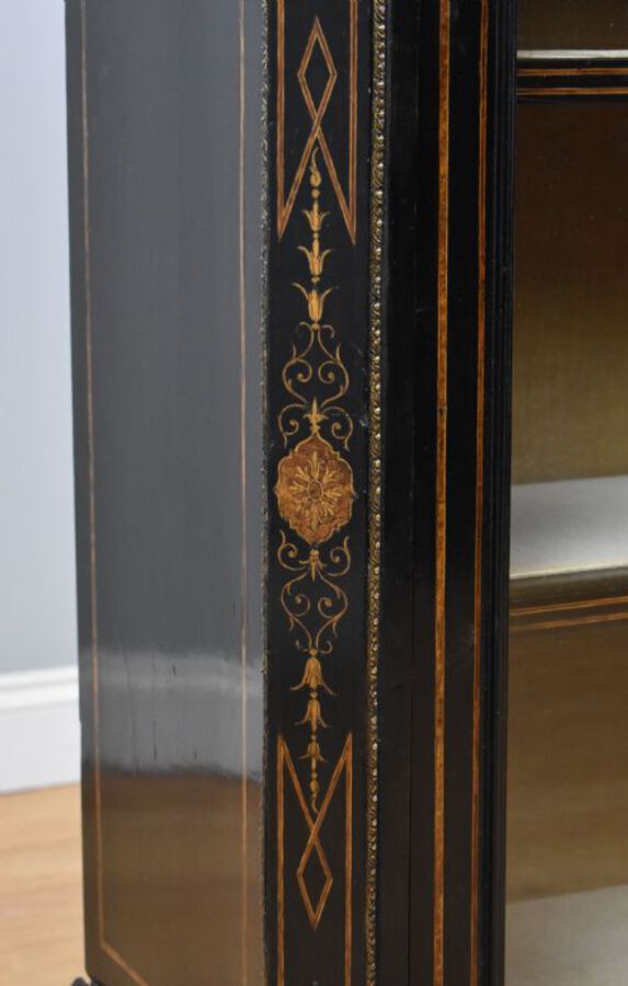 Antique Victorian Ebonised Pier Cabinet