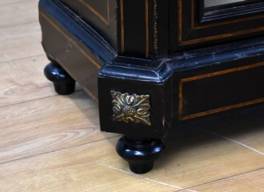 Antique Victorian Ebonised Pier Cabinet