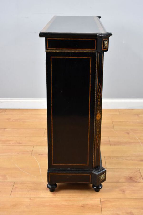 Antique Victorian Ebonised Pier Cabinet