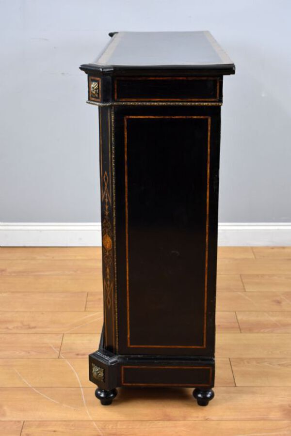 Antique Victorian Ebonised Pier Cabinet