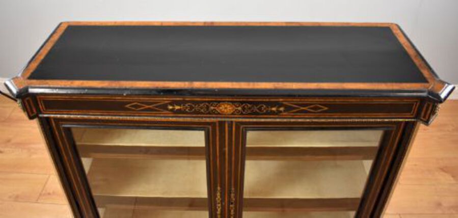 Antique Victorian Ebonised Pier Cabinet