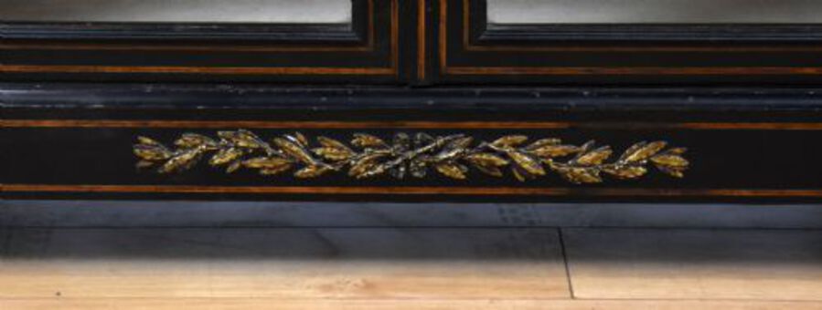 Antique Victorian Ebonised Pier Cabinet