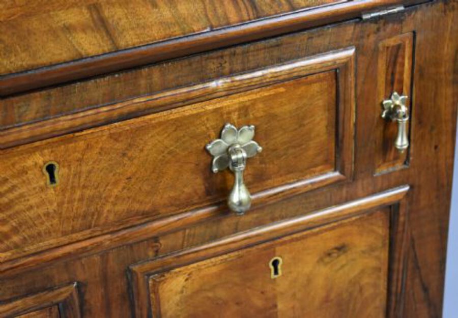 Antique William & Mary Style Walnut Bureau