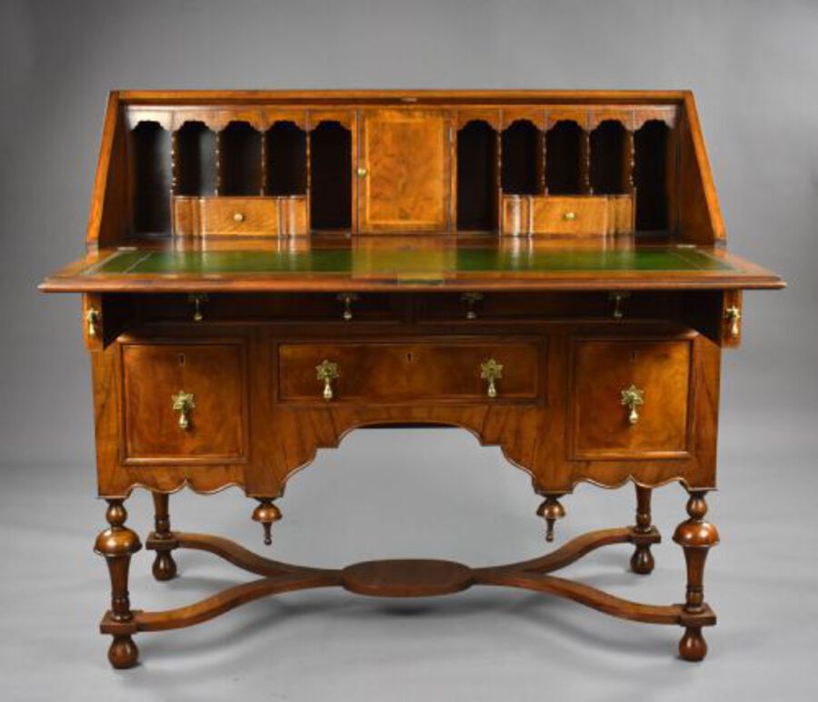Antique William & Mary Style Walnut Bureau
