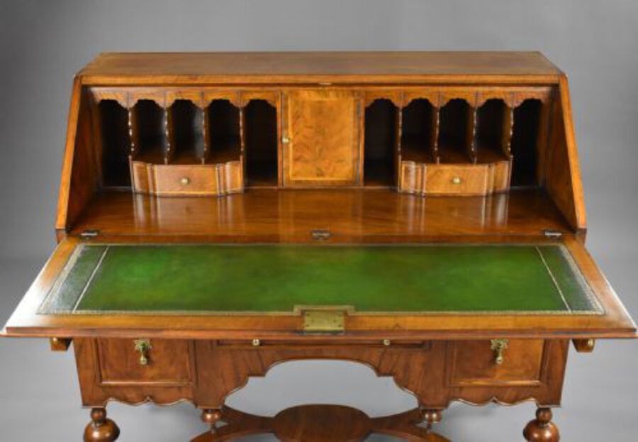 Antique William & Mary Style Walnut Bureau